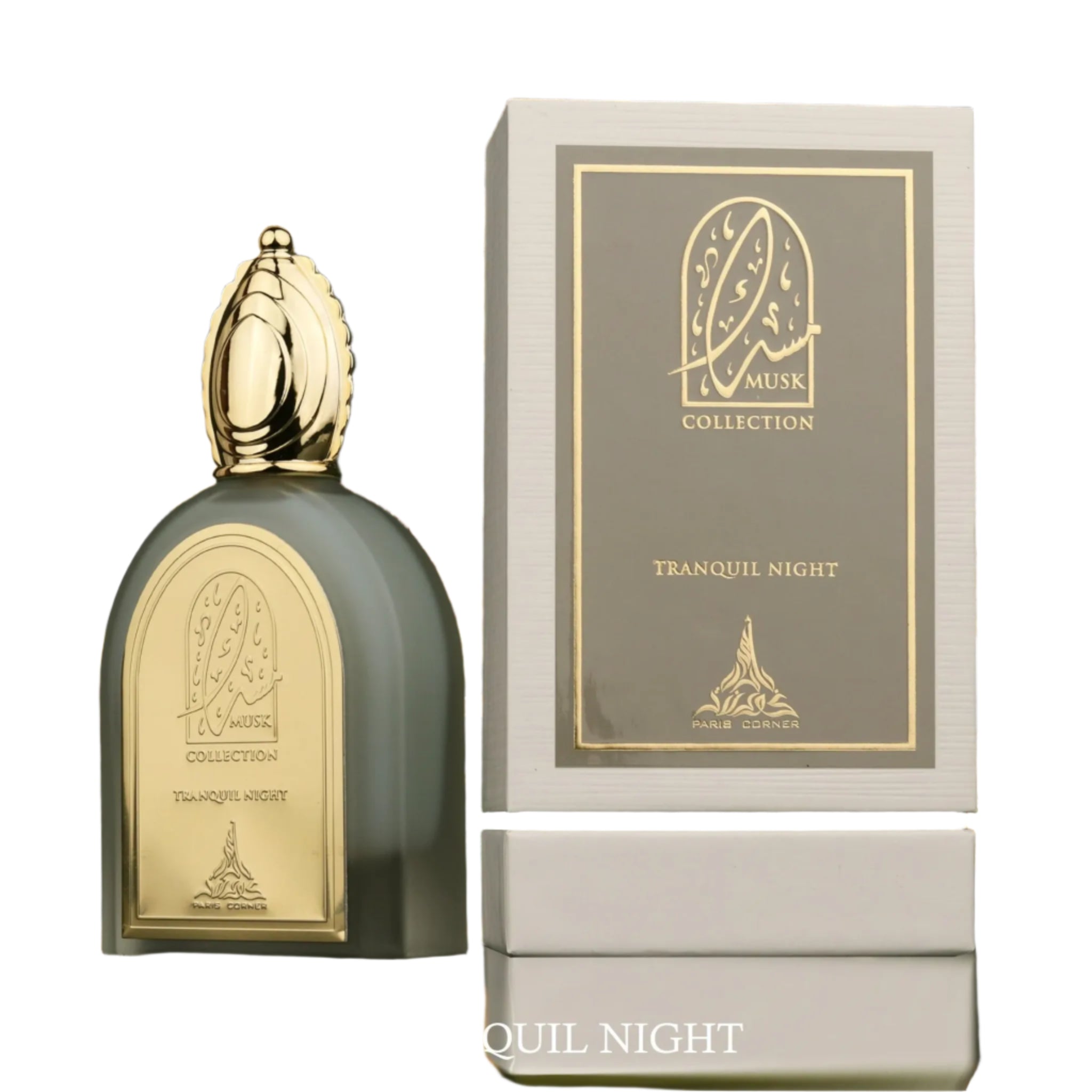 Tranquil Night Musk Collection perfume with citrus, cherry, vanilla, and soft musk notes